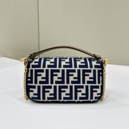 Alternative view of Fendi Baguette Small Cotton Blue