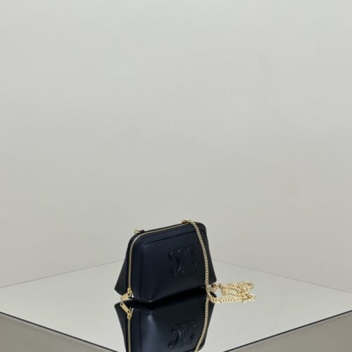 Alternative view of Celine Triomphe Clutch Black