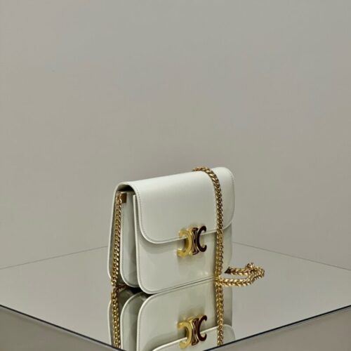 Alternative view of Celine Teen Triomphe Bag White