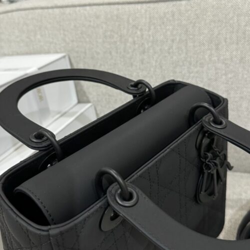 Alternative view of Lady Dior Medium Ultramatte Black