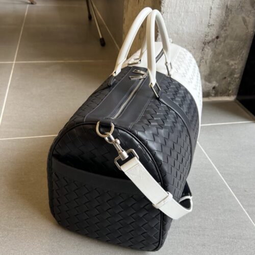 Alternative view of Bottega Veneta Travel Bag Black White