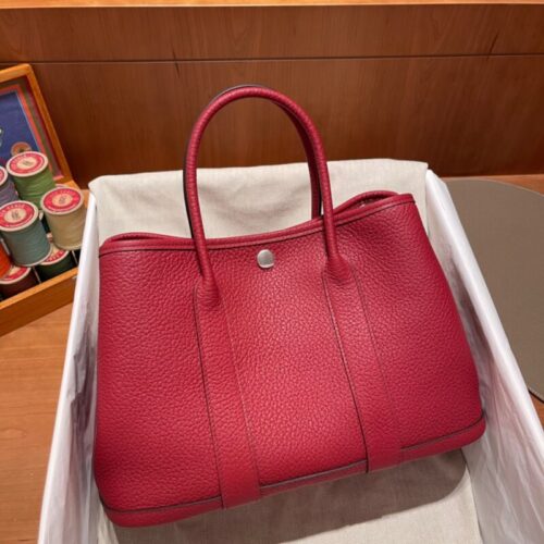 Hermes Garden Party 30cm Rouge Casaque