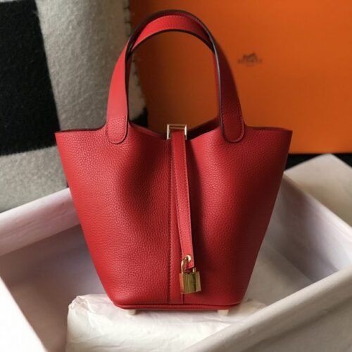 Hermes Picotin Lock Red