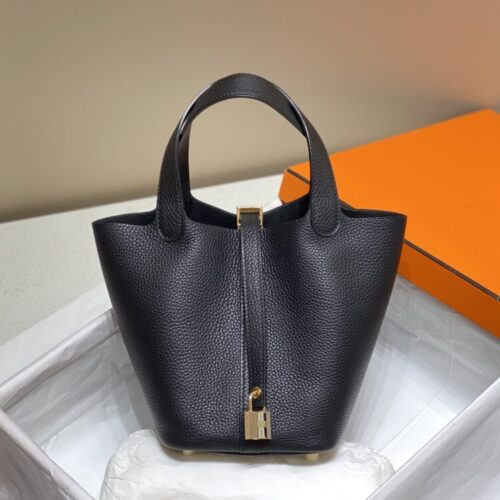 Hermes Picotin Lock  Black