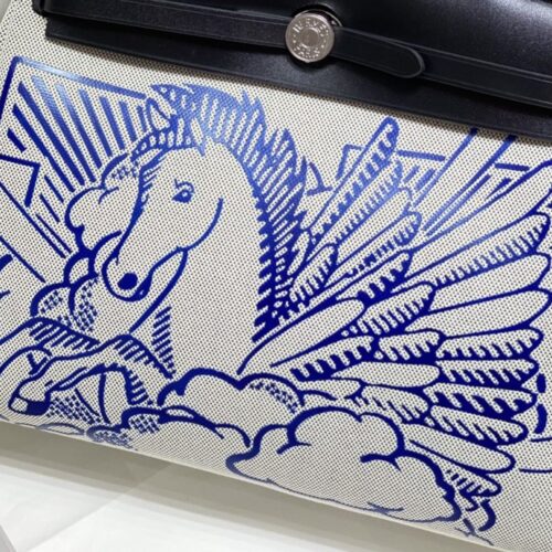 Alternative view of Hermes Herbag 31cm Blue Horse