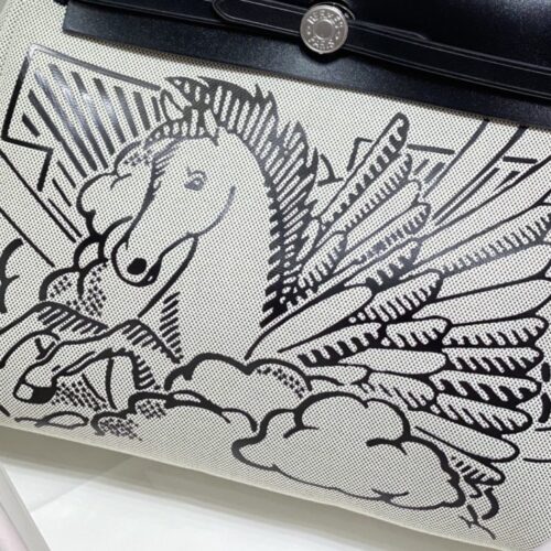 Alternative view of Hermes Herbag 31cm Black Horse