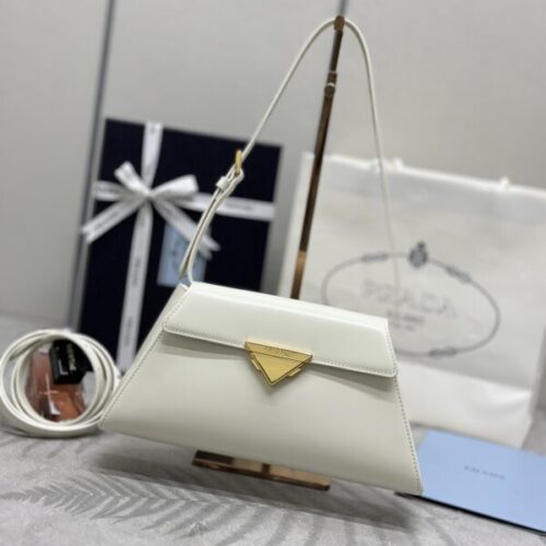 Prada White Leather Handbag