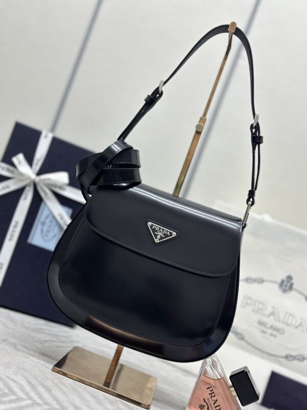 Prada  Cleo Black Bag With Flap