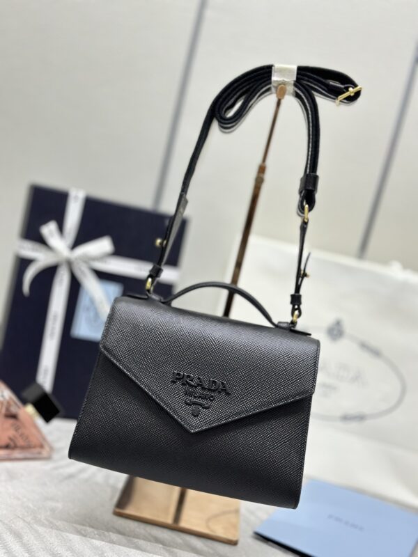 Prada  Saffiano Black Envelope