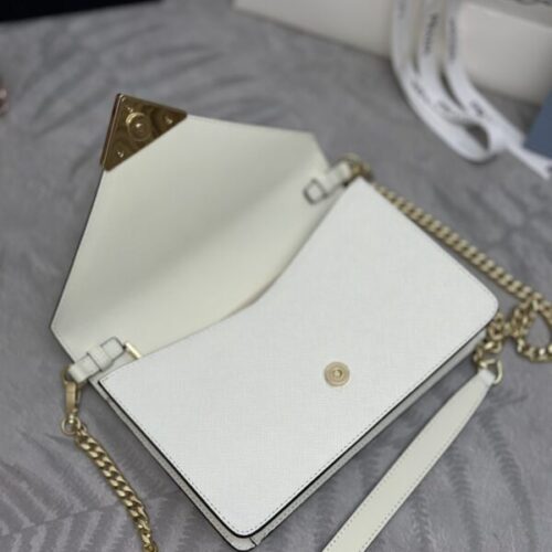 Alternative view of Prada  Saffiano White Small Envelope