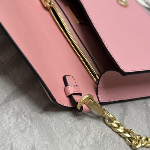 Alternative view of Prada  Saffiano Pink Small Envelope
