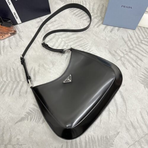 Alternative view of Prada  Cleo Brushed Black Bag