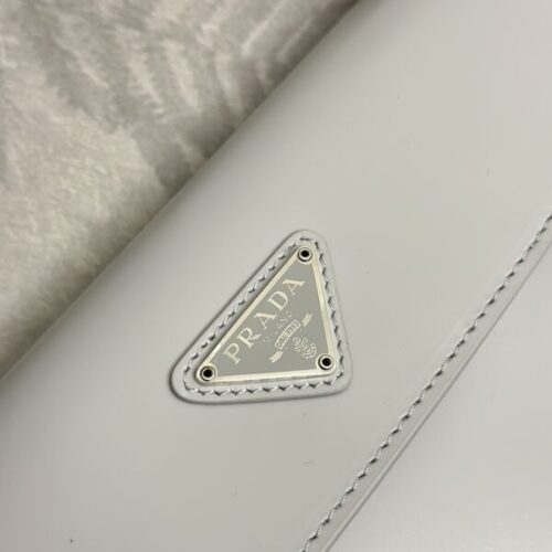 Alternative view of Prada  Cleo Small Grey Flap