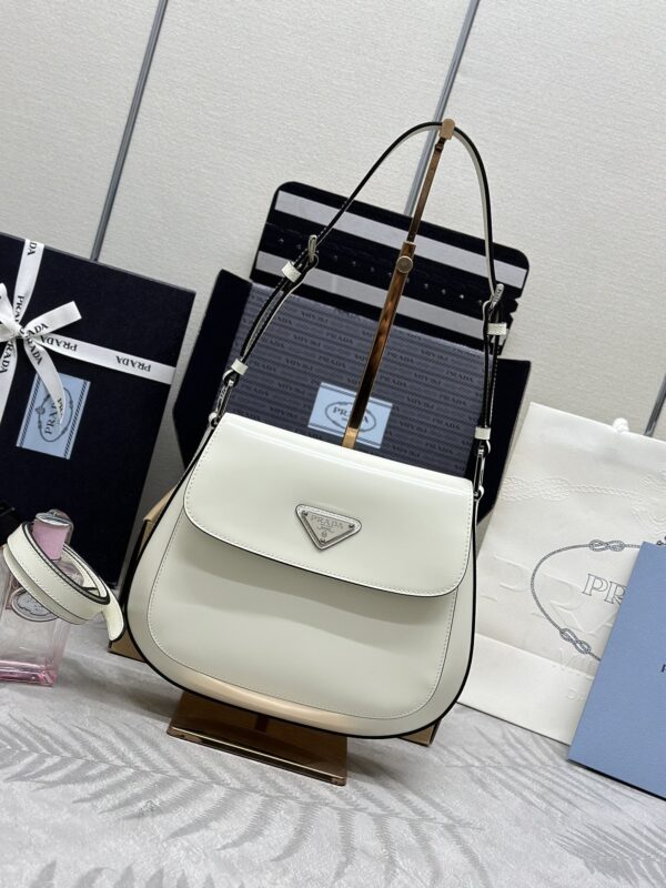 Prada  Cleo White Bag With Flap