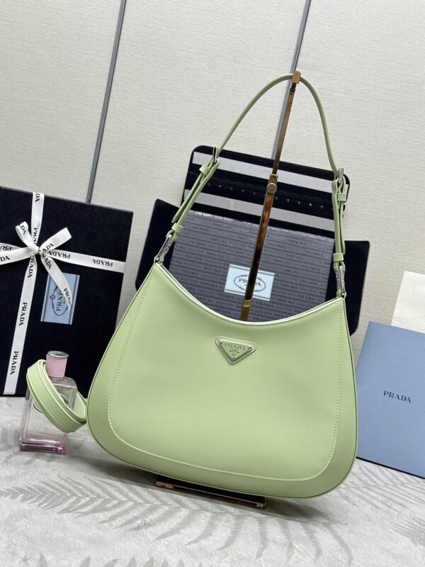 Prada  Cleo Brushed Green Bag