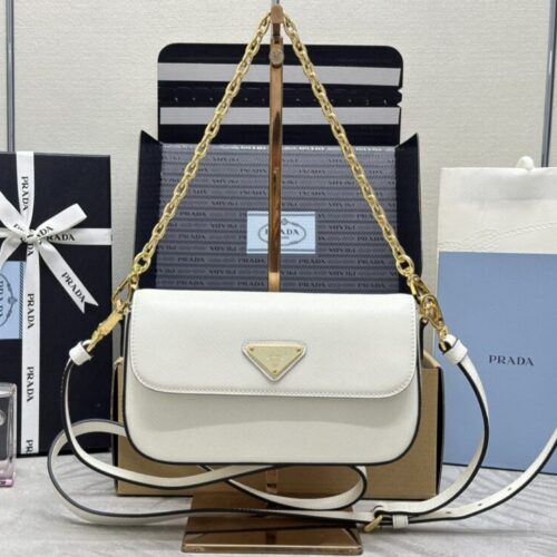 Prada  Mini Saffiano White
