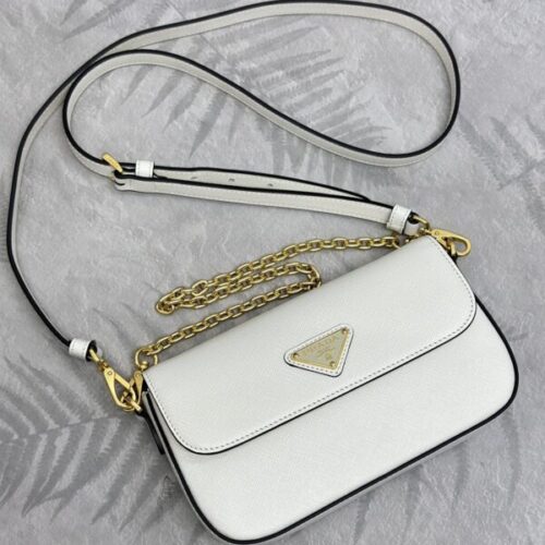 Alternative view of Prada  Mini Saffiano White