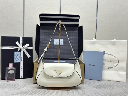 Prada  Small Shoulder Bag White