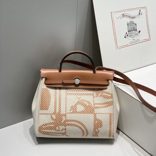 Hermes Herbag 31cm Manic Bride Brown