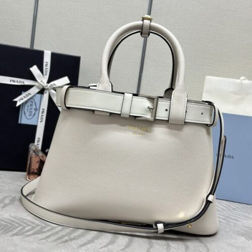 Prada  White Buckle