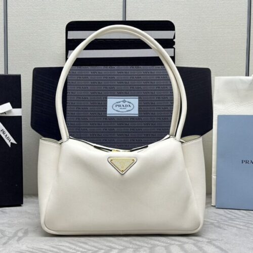Prada  Medium White Shoulder Bag