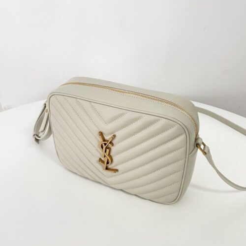 Alternative view of YSL Lou Camera Bag White
