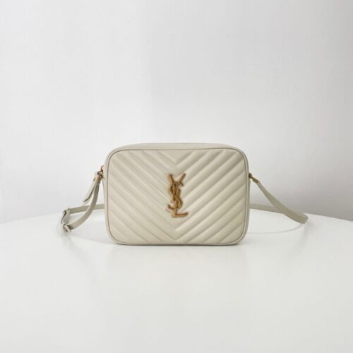 YSL Lou Camera Bag White