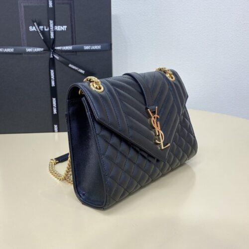 Alternative view of YSL Envelope Crossbody Black