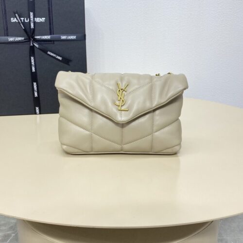 YSL Loulou Apricot Puffer