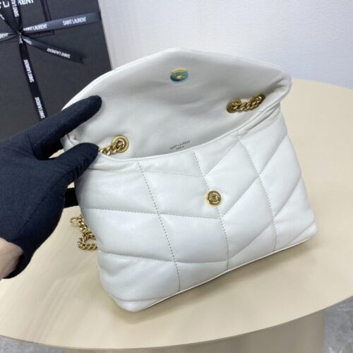 Alternative view of YSL Loulou  White Puffer