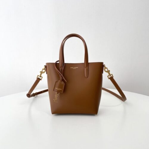 YSL Tote Small Brown