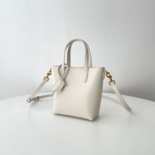 Alternative view of YSL Tote Small White