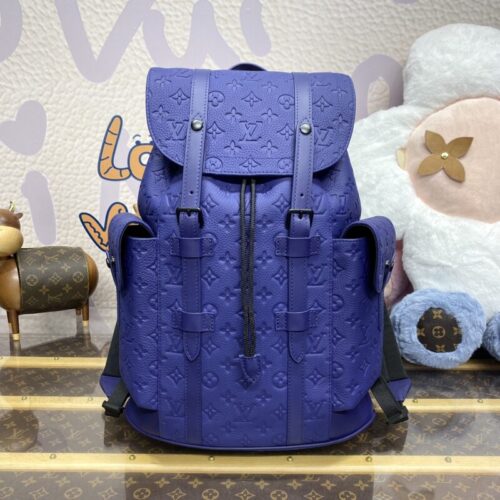 LV Christopher Backpack Blue