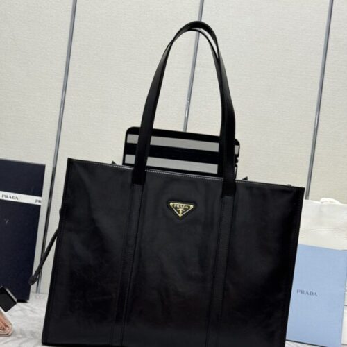 Prada  Antique Nappa  Tote  Black
