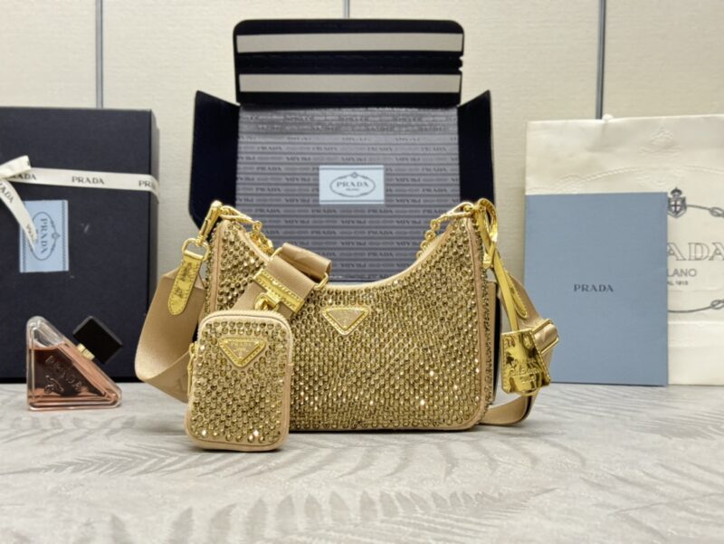 Prada  Re-Edition  2005 Diamond Gold