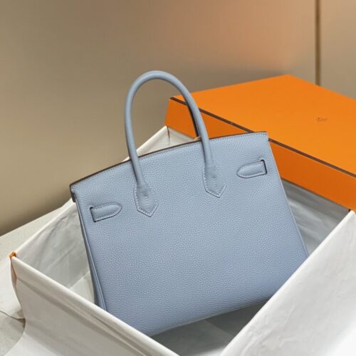Alternative view of Hermes Birkin Linen Blue