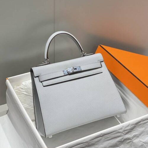 Hermes Kelly Seagull Blue