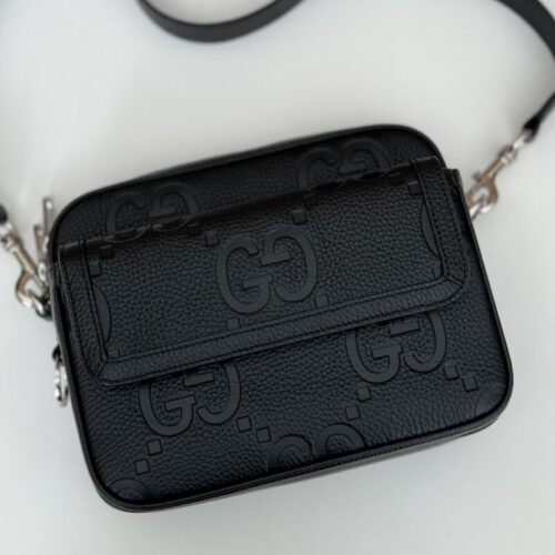 Alternative view of Gucci Jumbo GG Crossbody Black