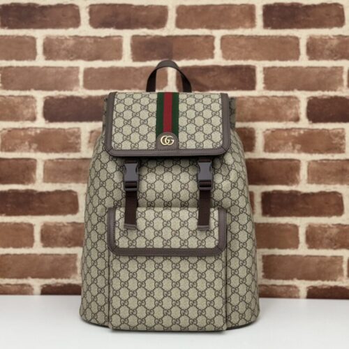 Gucci Large Ophidia Backpack Beige