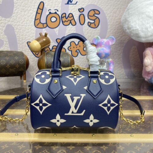 LV Speedy Bandouliere 20 Blue