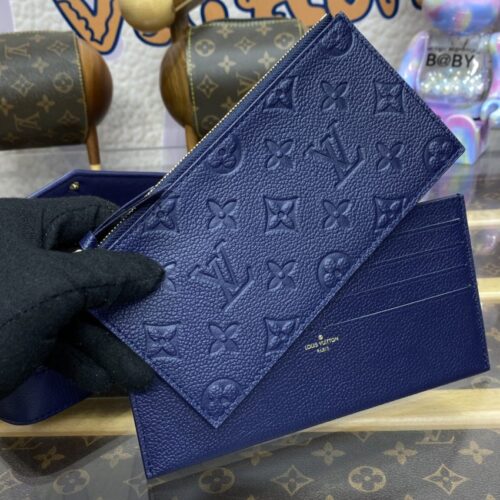Alternative view of LV Félicie Pochette Dark Blue