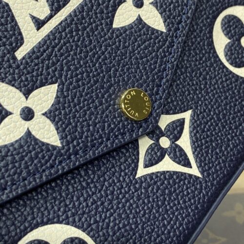 Alternative view of LV Félicie Pochette Blue White