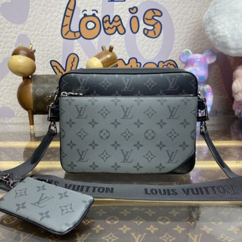 LV Trio Messenger Grey