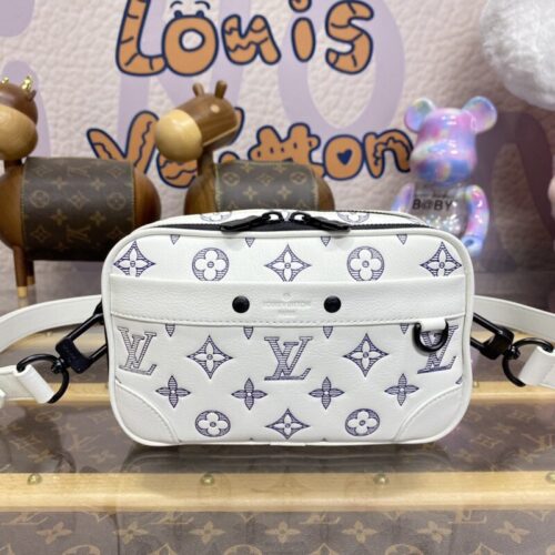 LV Alpha Messenger White Canvas