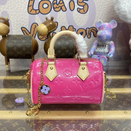 LV Speedy Nano Pink Patent