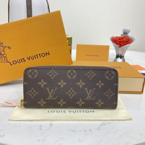 LV Clemence Wallet Brown