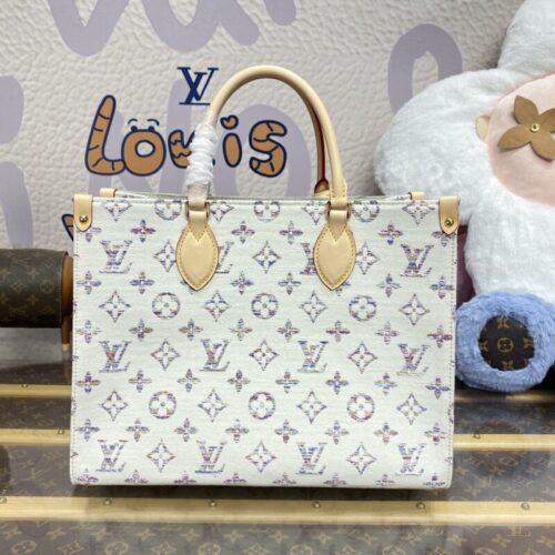 LV OnTheGo White Denim