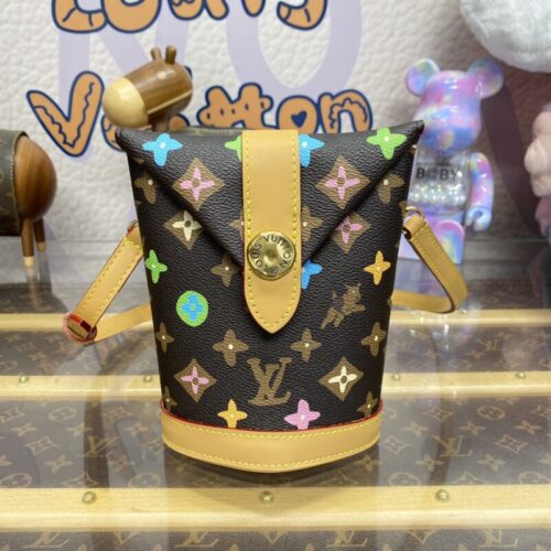 LV Envelope Pouch Brown