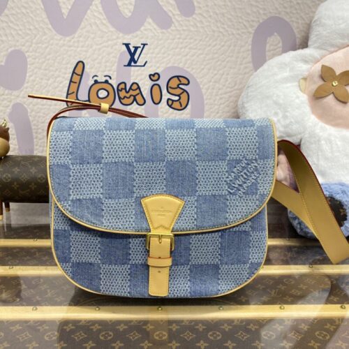 LV Wearable Wallet Denim