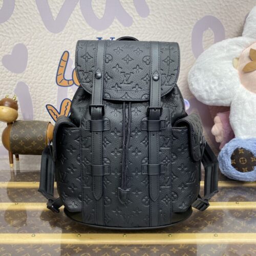 LV Christopher Backpack Full Black